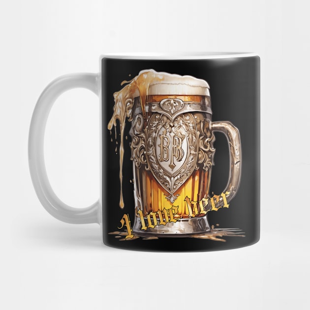 Mug Beers - I love beer by T-Shirt Paradise